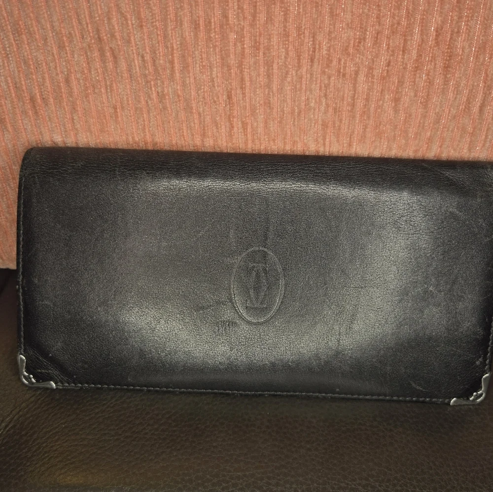 Cartier Leather Black Wallet
